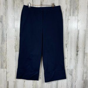 Boden wide leg pant crop cuffed casual cotton 10P